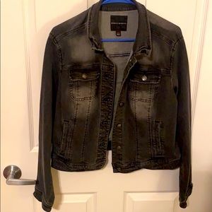 Faded Black Rock & Republic Jean Jacket